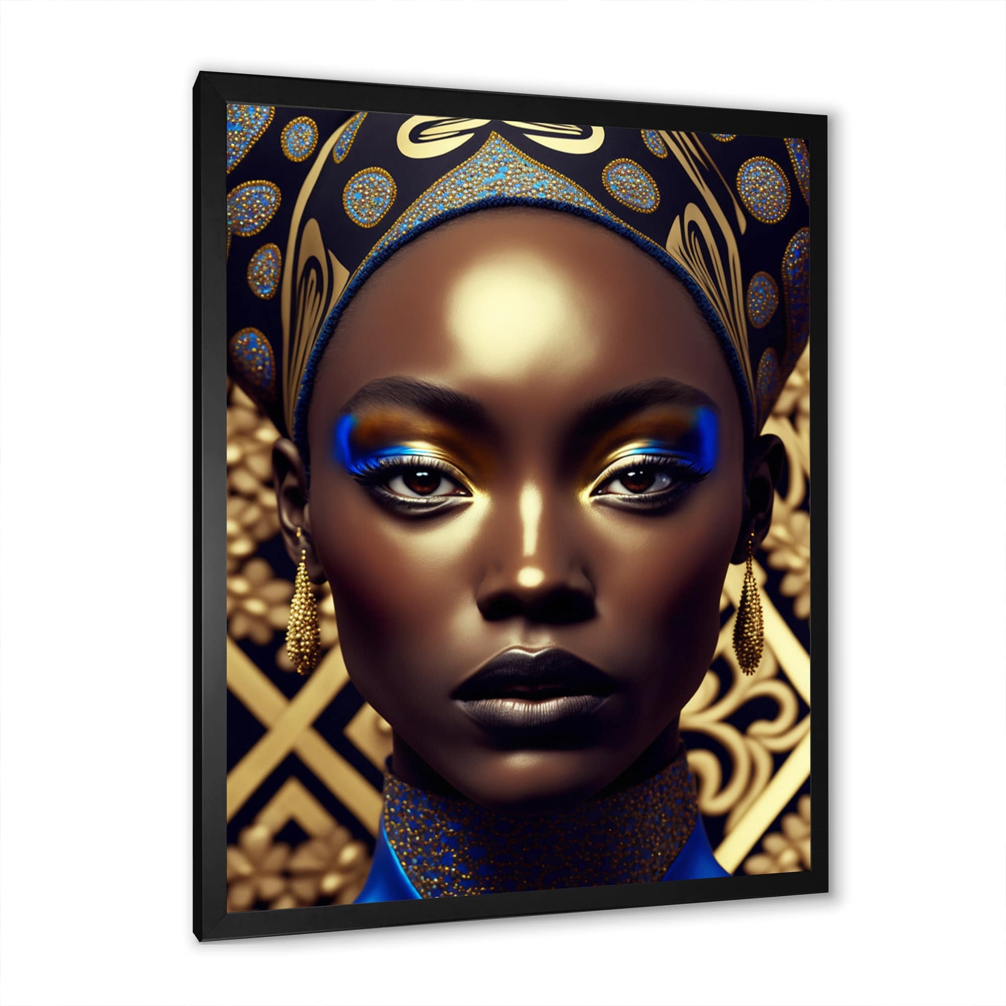 Designart "Portrait Of Glamorous African Lady V" African American